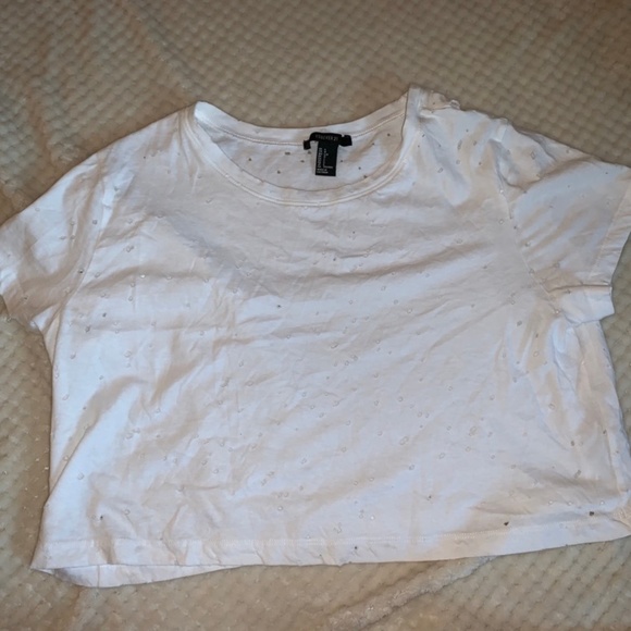 White Crop Top - Picture 1 of 3